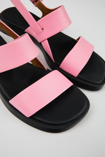 Camper - Leather Slingback Sandal in Pink