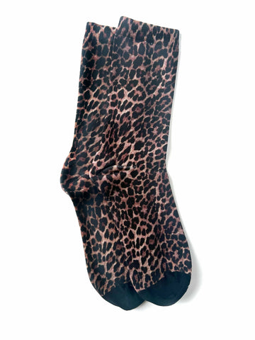 Strathcona - Bamboo Socks in Leopard Print