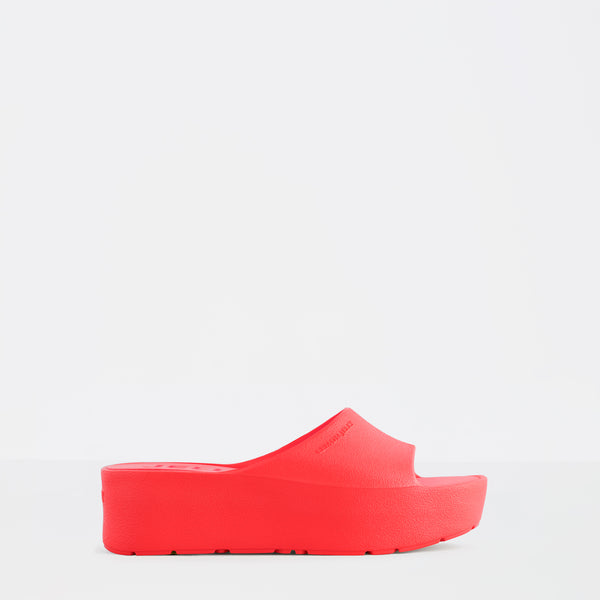 Lemon Jelly - Platform Slides in Cherry Red