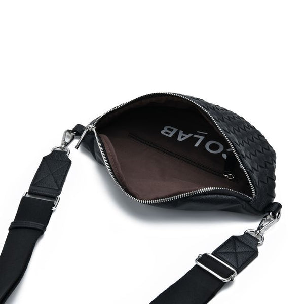Co-Lab - Woven Sling Bag in Black