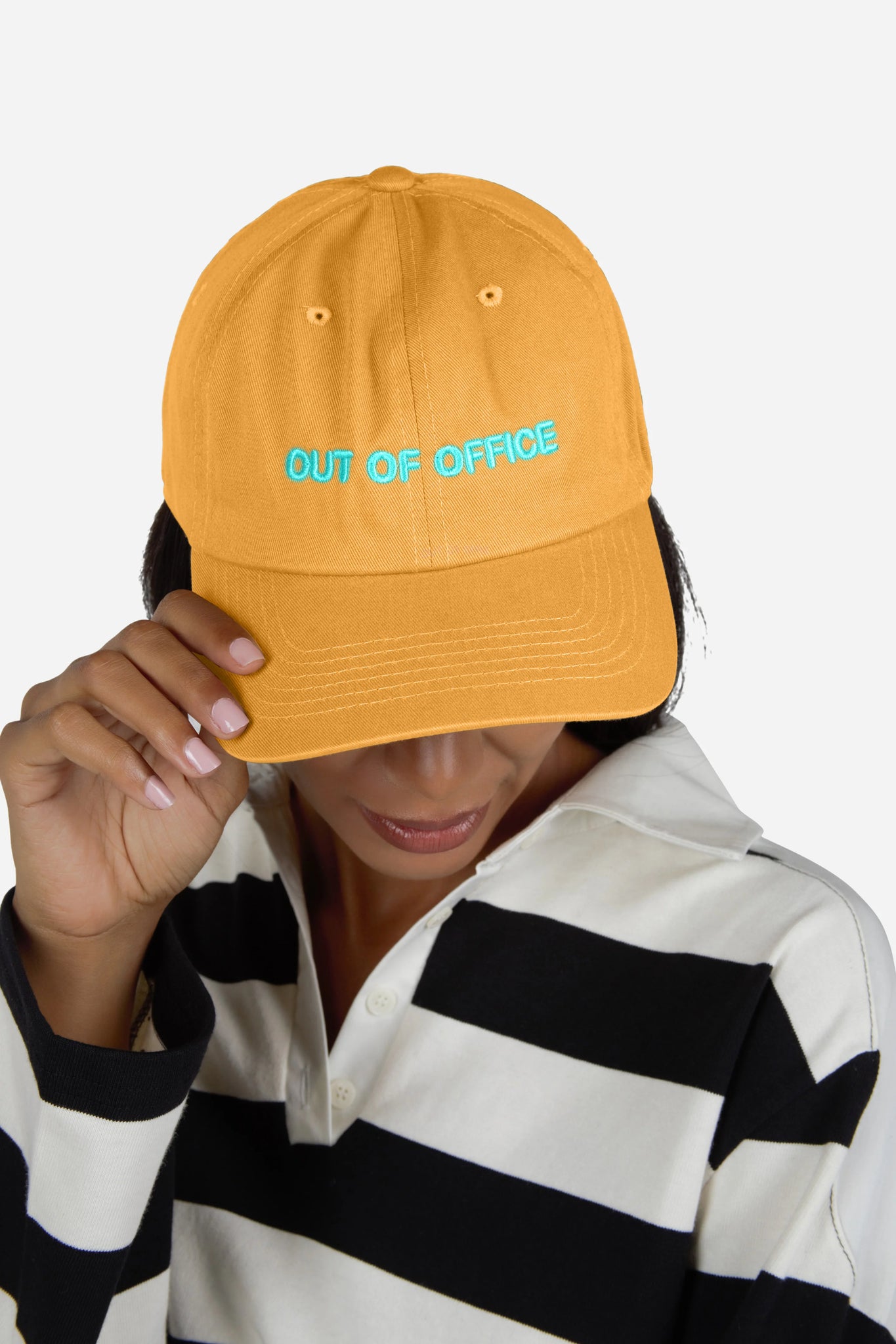 Intentionally Blank - OUT OF OFFICE Ball Cap in Mustard