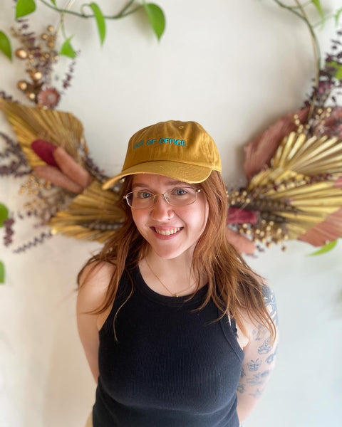 Intentionally Blank - OUT OF OFFICE Ball Cap in Mustard