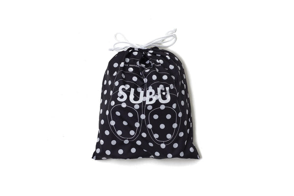 Subu - Slippers in B&W Polka Dots