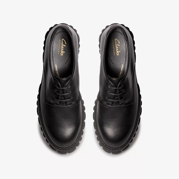 Clarks - Lug Sole Oxford in Black Leather