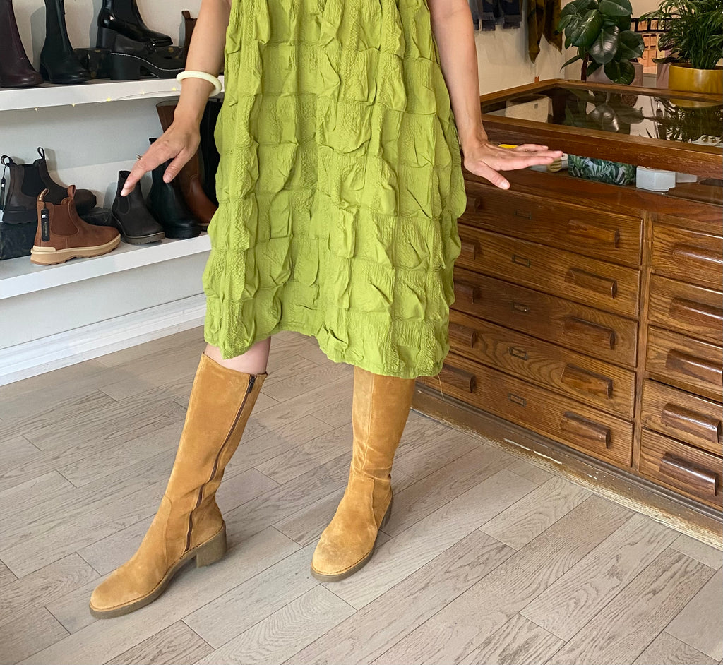 Dress on sale suede boots