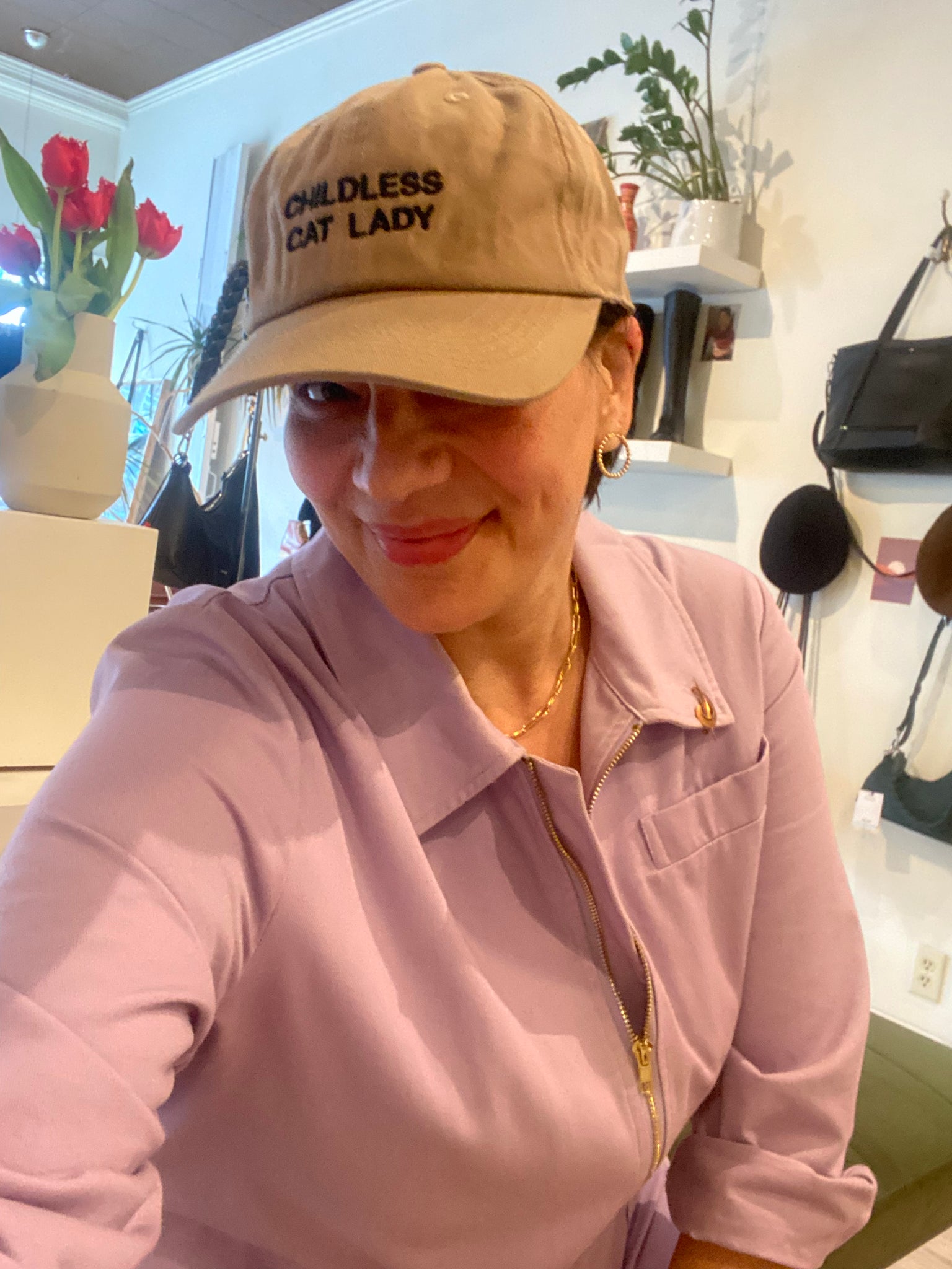 Intentionally Blank x Imelda - CHILDLESS CAT LADY Ball Cap in Khaki