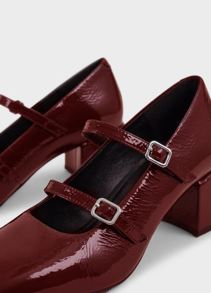 Vagabond - Mary Jane Pump in Patent Cherry Leather