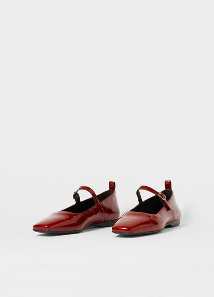 Vagabond - Mary Jane in Dark Red Patent Leather