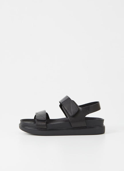 Vagabond Shoemakers - Leather Two-Strap Sandals in Black