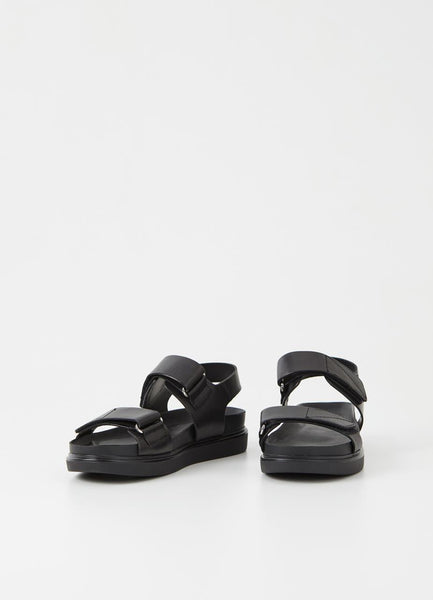 Vagabond Shoemakers - Leather Two-Strap Sandals in Black