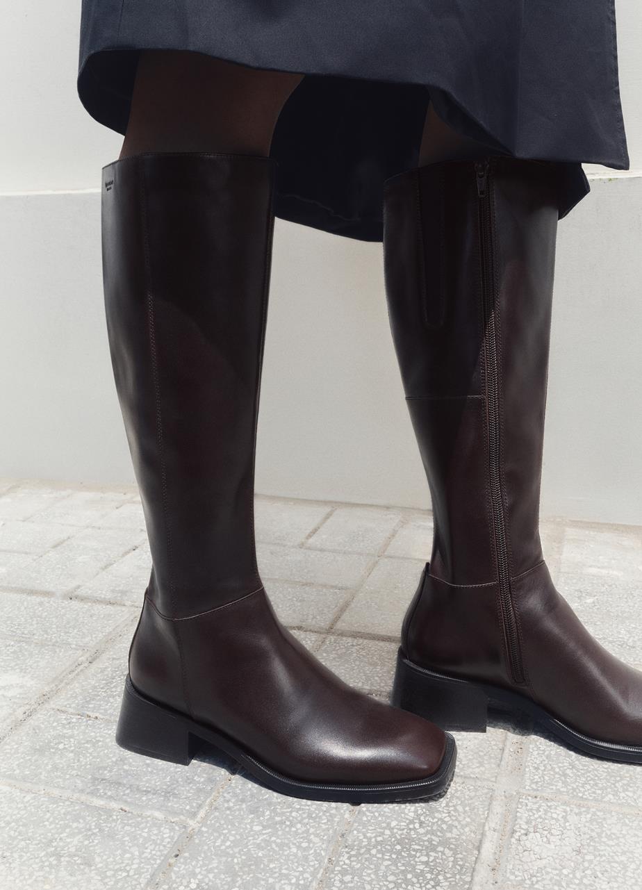 Vagabond Shoemakers - Tall Boot in Dark Chocolate Leather