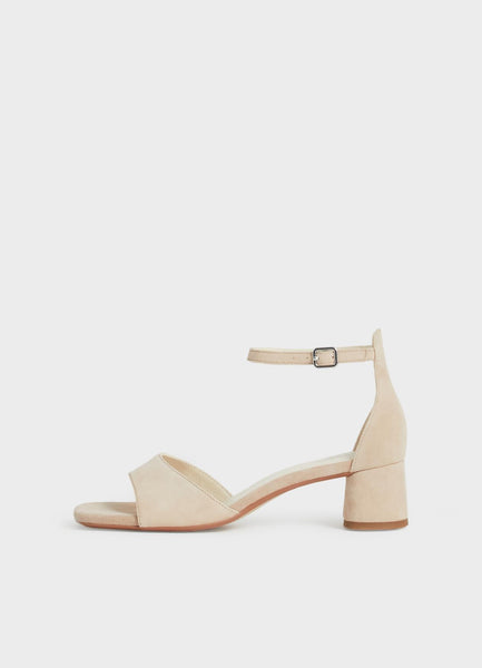 Vagabond Shoemakers - Heel with Ankle Strap in Sand Suede