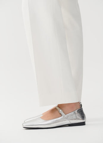 Vagabond Shoemakers - Mary Jane in Silver Leather
