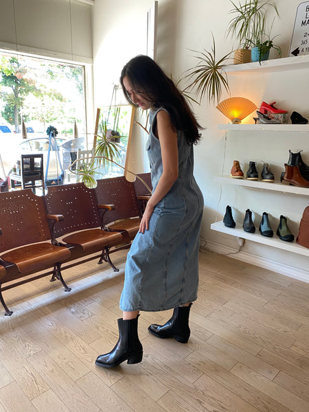 Camper - Western Chelsea Boot in Black Leather