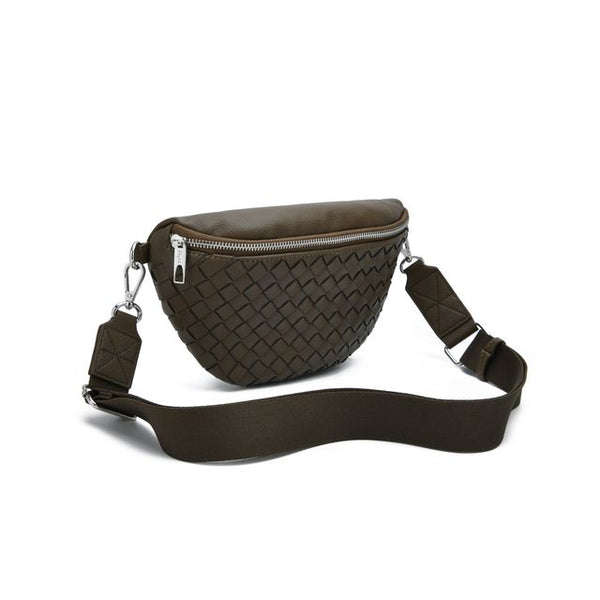 Co-Lab - Woven Sling Bag in Olive