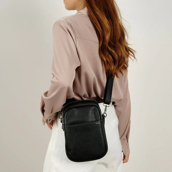 Co-Lab - Triple Pocket Crossbody in Black