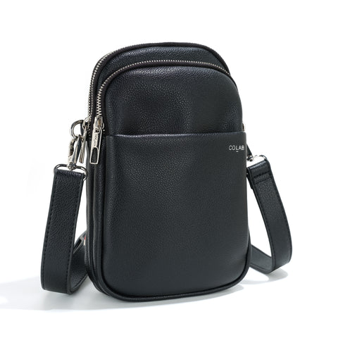 Co-Lab - Triple Pocket Crossbody in Black