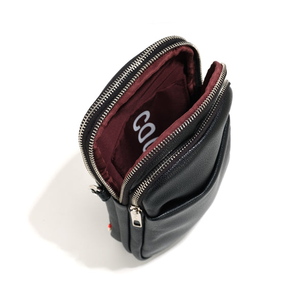 Co-Lab - Triple Pocket Crossbody in Black