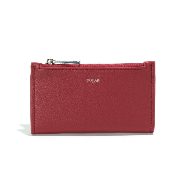 Co-Lab - Mini Card Holder Wallet in Pomegranate