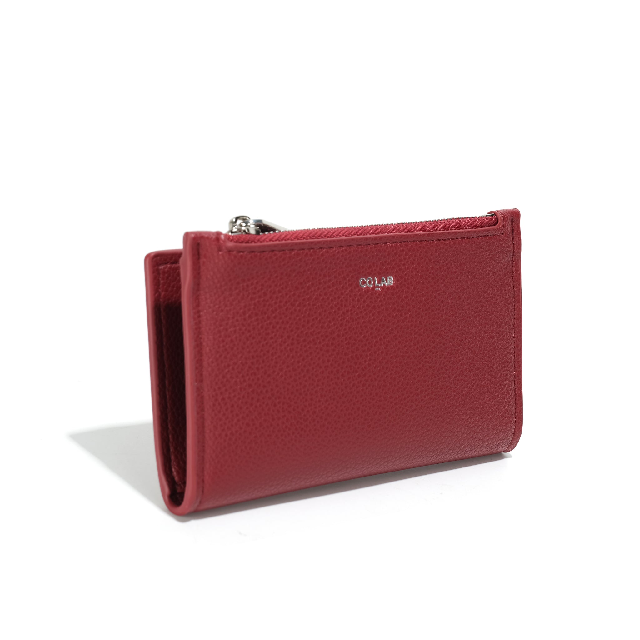 Co-Lab - Mini Card Holder Wallet in Pomegranate