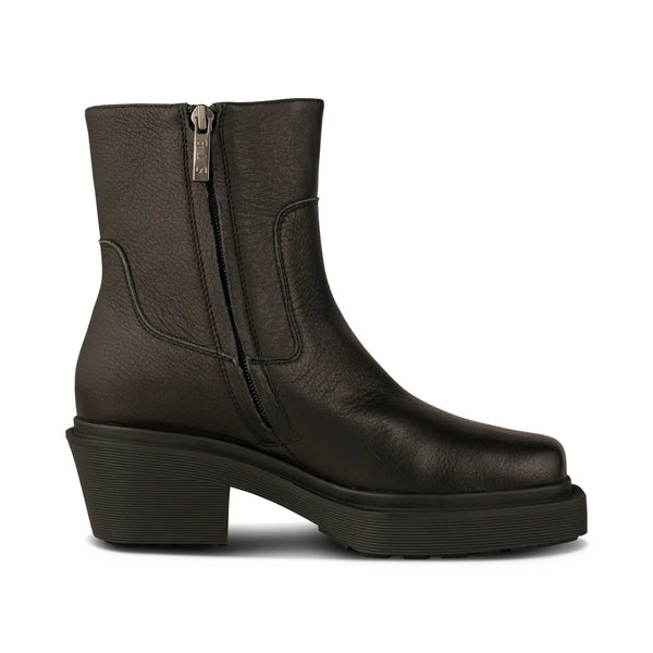 Shoe the Bear - Square Toe Boot in Black Leather