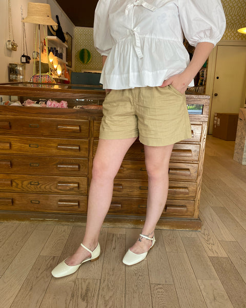 Intentionally Blank - Mary Jane in Cream Patent Leather