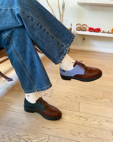 Camper - Twins Leather Oxford in Multicolour