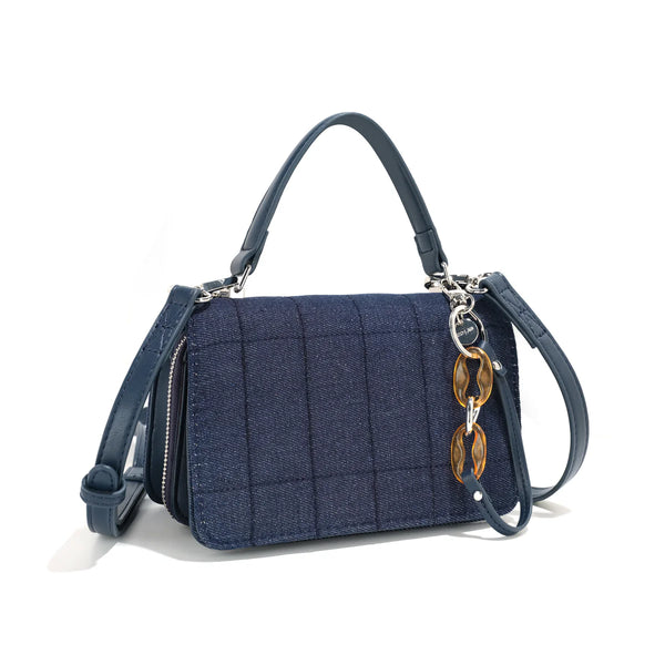 Co-Lab - Organizer Crossbody in Quilted Denim