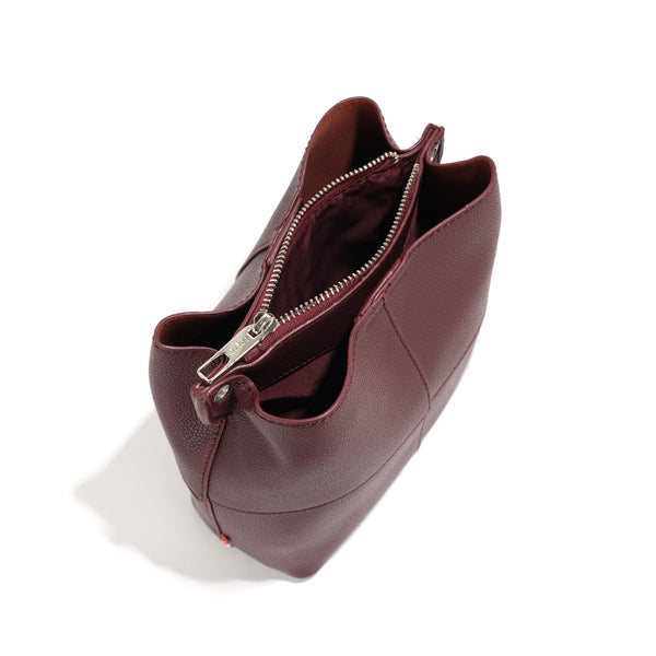 Co-Lab - Bucket Bag with Zipper in Pomegranate