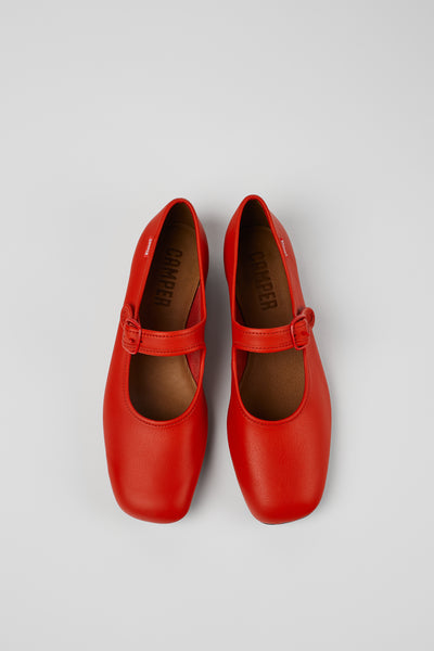 Camper - Mary Janes in Red Leather