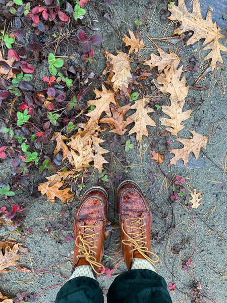 Red Wing - Moc Toe Leather Boot in Oro