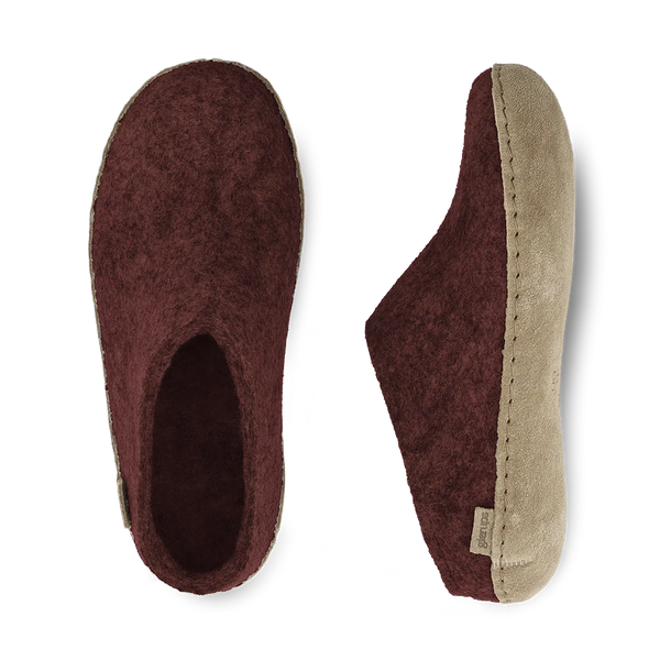 Glerups - Beet Open Heel Leather Sole
