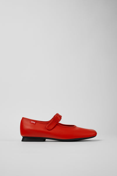 Camper - Mary Janes in Red Leather