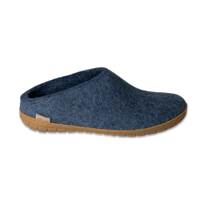 Glerups - Denim Open Heel Natural Rubber Sole