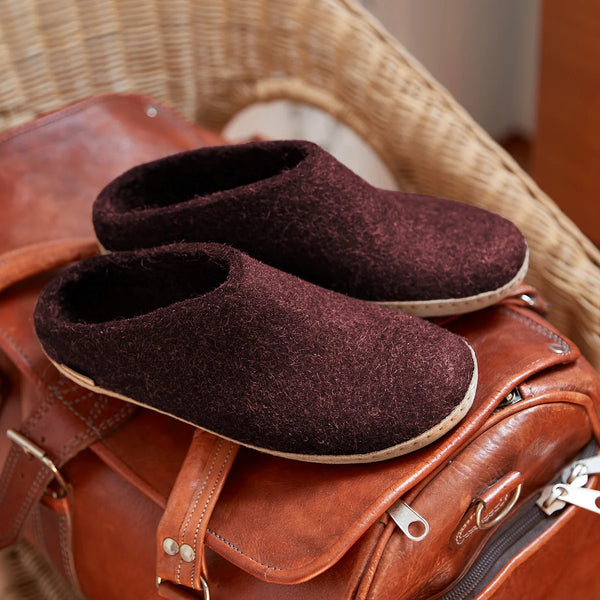 Glerups - Beet Open Heel Leather Sole