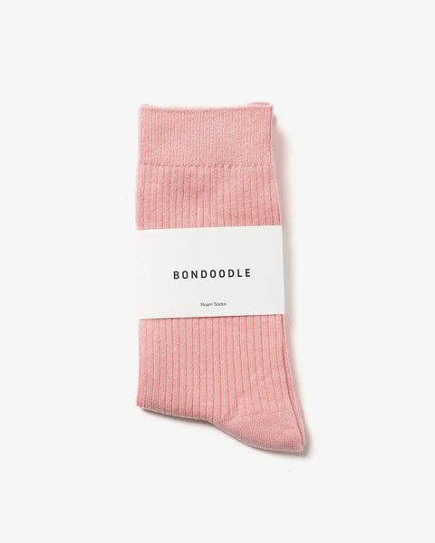 Bondoodle - Cotton Crew Socks in Rosé