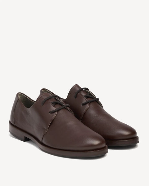 Poppy Barley - Leather Oxford in Cocoa Plum
