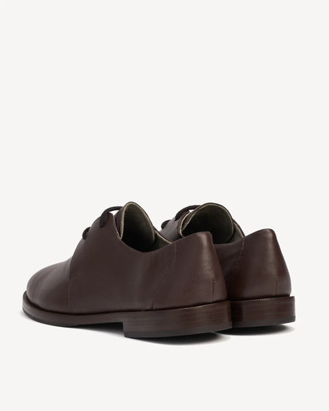 Poppy Barley - Leather Oxford in Cocoa Plum