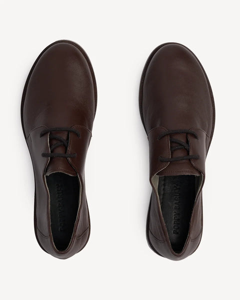 Poppy Barley - Leather Oxford in Cocoa Plum