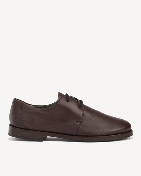 Poppy Barley - Leather Oxford in Cocoa Plum