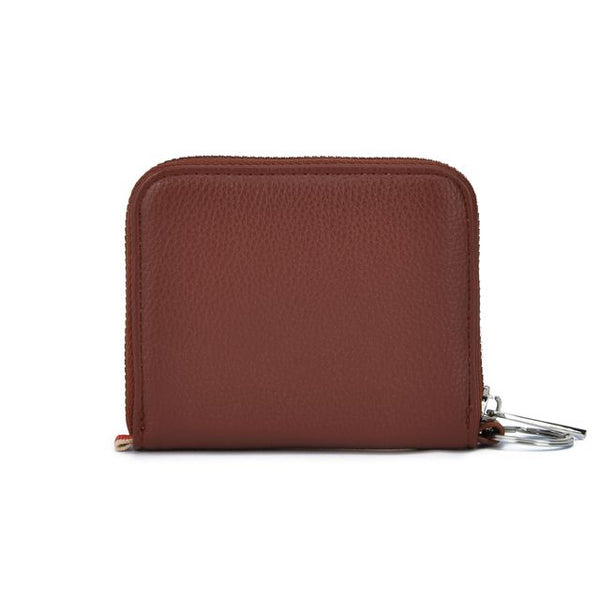 Co-Lab - Small Wallet with Keyring in Mahogany