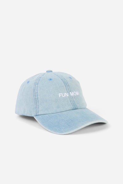 Intentionally Blank - FUN MOM Ball Cap in Light Denim
