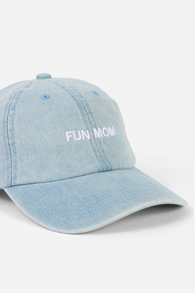 Intentionally Blank - FUN MOM Ball Cap in Light Denim