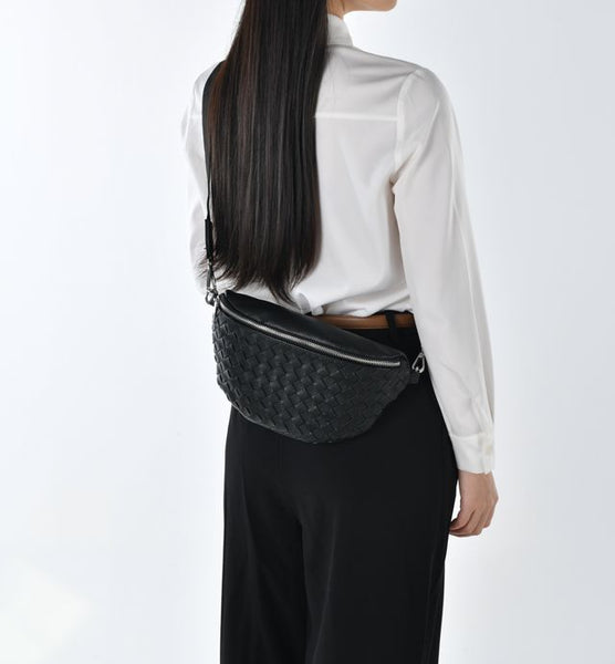 Co-Lab - Woven Sling Bag in Black