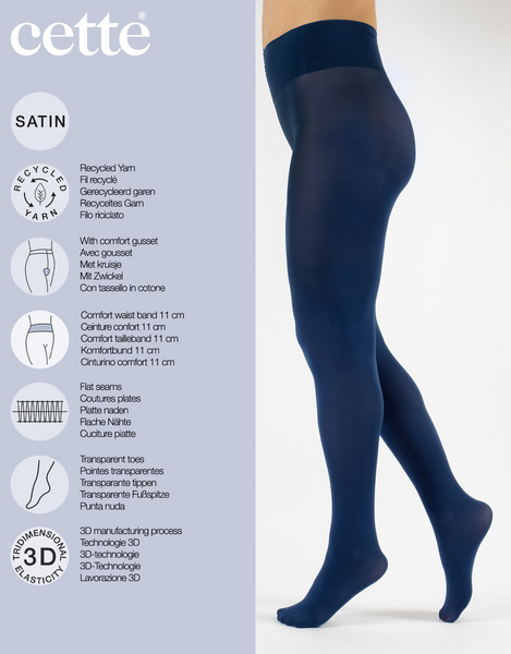 Cette - Opaque Tights in Marine