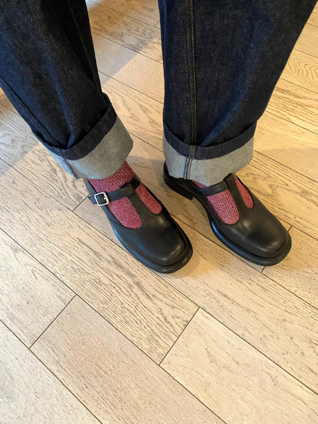 Vagabond Shoemakers -  T-Strap Mary Jane in Black Leather