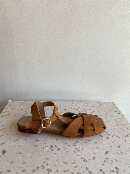 Ateliers - Fisherman Sandal in Tan Suede
