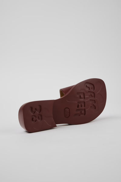 Camper - Leather Slide in Burgundy