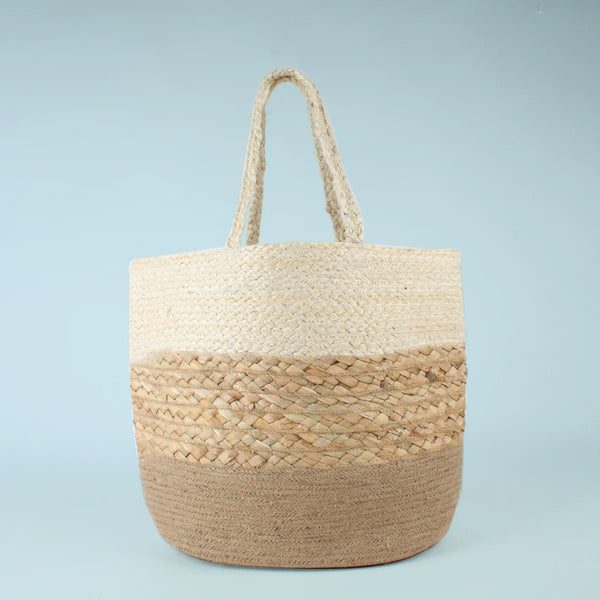Co-Lab - Jute Beach Tote in Natural Ombre