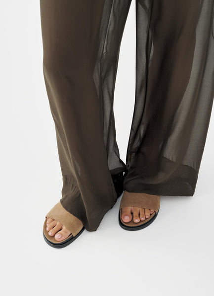 Vagabond Shoemakers -  Slides in Dark Sand Suede